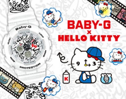 Hello Kitty x Casio Baby-G BA-120KT-7A Watch